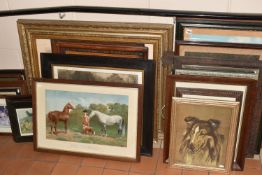 A QUANTITY OF PRINTS FEATURING COLLIE DOGS, some circa late 19th century and early 20th century,