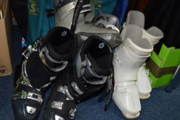 THREE PAIRS OF SKI BOOTS, to include Atomic M90, multi condition technology boots, size 7, Tecnica