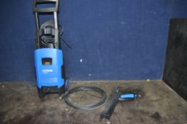 A NILFISK C120.3 PRESSURE WASHER with lance, one nozzle and pipework (PAT pass and working)