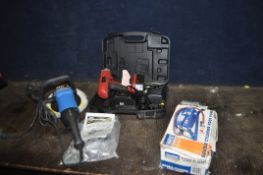 A CLARKE CIR24 CORDLESS IMPACT WRENCH with case, two 24v batteries and charger, a Draper