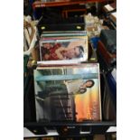 TWO BOXES AND A CASE OF LPS comprising approximately sixteen Cliff Richard records, twenty-two Elvis