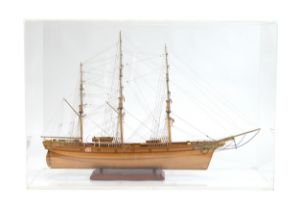 A scale model of the 'Cutty Sark', late 20th century, built by Mr Williamson (according to the sa...