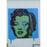 DEATH NYC (contemporary) American, "Blue Marilyn",