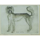 ARTHUR, EDNA (21st century) British (AR), "Blue Kestrel", etching, signed and dated 1978,