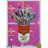 DEATH NYC (contemporary) American, "Warhol Tomato Art",
