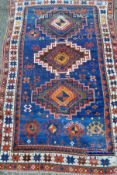 A circa 1920 Caucasian handmade rug. 195 x 122 cm.