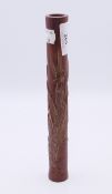 A Japanese pipe holder. 21.5 cm long.