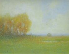 ROBERTSON K MYGATT (1861-1919) American, 'Wood and Marsh', oil on board, signed lower left,