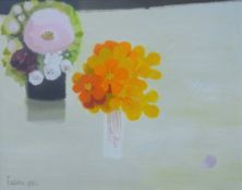 MARY FEDDEN OBE RA RWA (1915-2012) British (AR), Nasturtiums, oil on canvas, signed and dated 1980,