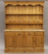A modern pine dresser. 153 cm wide, 192 cm high.