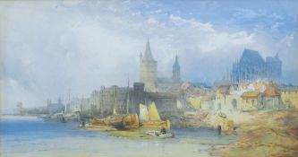 WILLIAM CALLOW (1812-1908) British, a pair of 19th century coloured prints of Continental scenes,