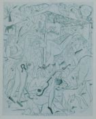 DAVID MICHAEL JONES CH (1895-1974) British, 'The Nativity', print, framed and glazed. Image 15.