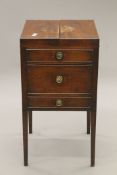 A 19th century mahogany washstand. 45.5 cm wide.