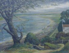 ALWIN ADCOCK, 'Waldringfield Suffolk', oil on canvas, signed lower right, framed. 47 x 36.5 cm.