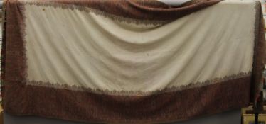 A large antique cashmere shawl. Approximately 320 x 160 cm.