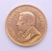 A 1983 gold Krugerrand.