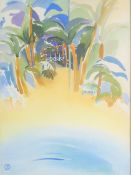 HELEN WILTSHIRE (1945-2011) Australian, 'Private', watercolour, signed,