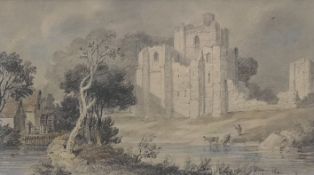 W WELLS HARDY (mid-19th century), 'Brougham Castle', pencil and watercolour, signed under mount,