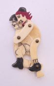 An erotic novelty bone carving. 6.5 cm high.