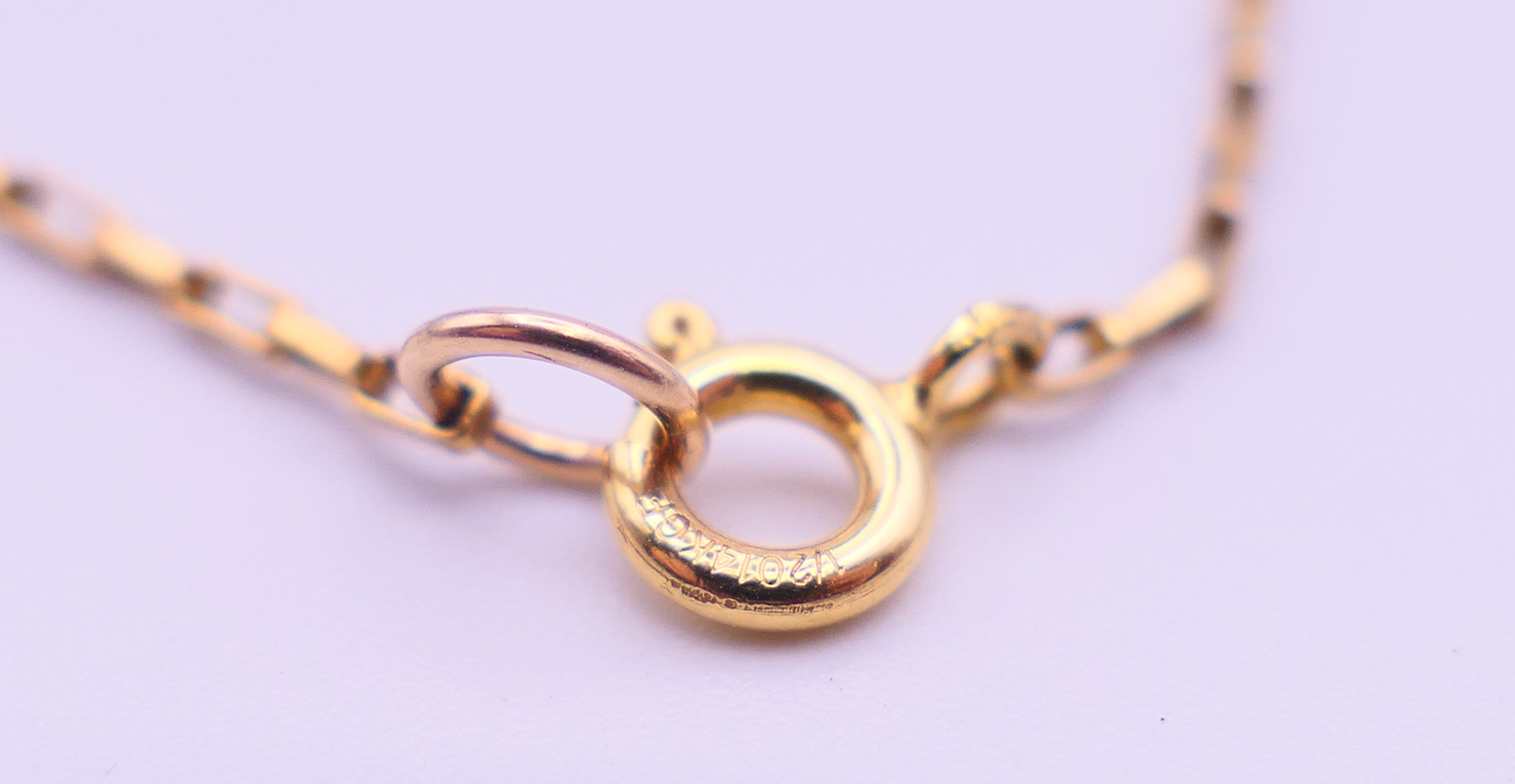 Two 1/20th 14 K gold-filled bracelets. 20 and 23 cm long. 2. - Image 8 of 8