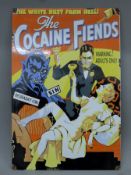A 'Cocaine' enamel sign. 30 x 45 cm.