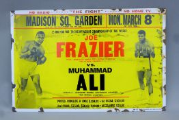 A 'Muhammad Ali' sign. 59 x 39 cm.