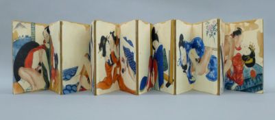 A Chinese book of erotica. 13 cm wide.