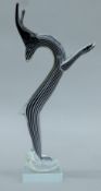 A Murano glass deer. 36 cm high.