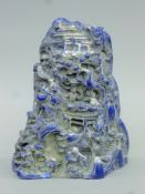 A model of a Chinese boulder carving. 21.5 cm high.