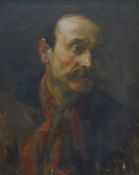 19TH CENTURY SCHOOL, 'Portrait of a Man', oil on canvas, E.S.