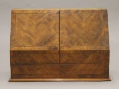 An early 19th century mahogany stationery box. 56 cm wide.