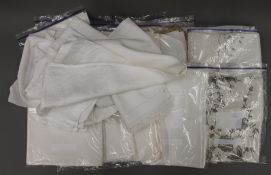 A large quantity of embroidered napkins, table cloths, etc.
