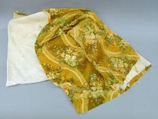 A length of Suzanne Fontan of Paris 'Montijo' pattern velveteen fabric. 220 x 252 cm.