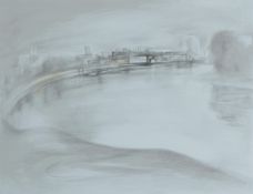 GIBBS, EVELYN (1905-1991) British (AR), Low Tide, Hammersmith, a signed artist's proof print,