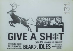 BANKSY (born 1974) British (AR), Give a Shit, limited edition ticket numbered 131, unframed.