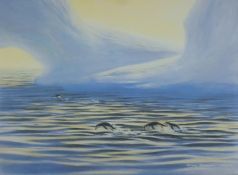 PEARSON, BRUCE (born 1950) British (AR), Penguins, print, signed, numbered 65/500, unframed.