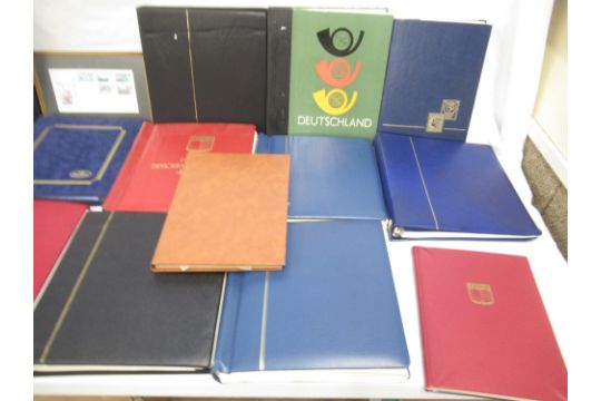 Large collection of c20th German stamps in 15 folders/albums and 3 folders cont. British FDCs and - Image 2 of 13