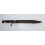 Model 1898/05 German Butcher bayonet. 37cm fullered blade with ricasso stamped 'Ferd Esser & Co