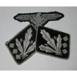 Five pieces of German WWII style cloth insignia Bradleys shipping £28.00 plus vat (UK Only)