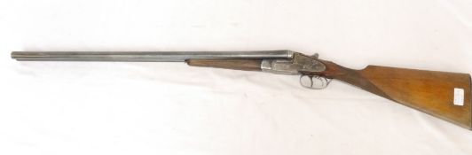 Shotgun certificate required - Larranaga 12B Side-By-Side Shotgun, Ejector, Double Trigger, Barrel