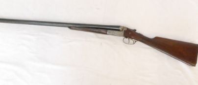 Shotgun certificate required - "The Bayard, Adderley Stafford" 12B side by side shotgun, with 29.