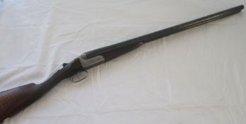 SHOTGUN CERTIFICATE REQUIRED William Ford side by side 12 bore shotgun, 28" barrel, double