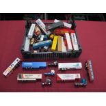 Approximately Twenty HO Scale Plastic Model Commercial Vehicles. Mostly with a European Theme.