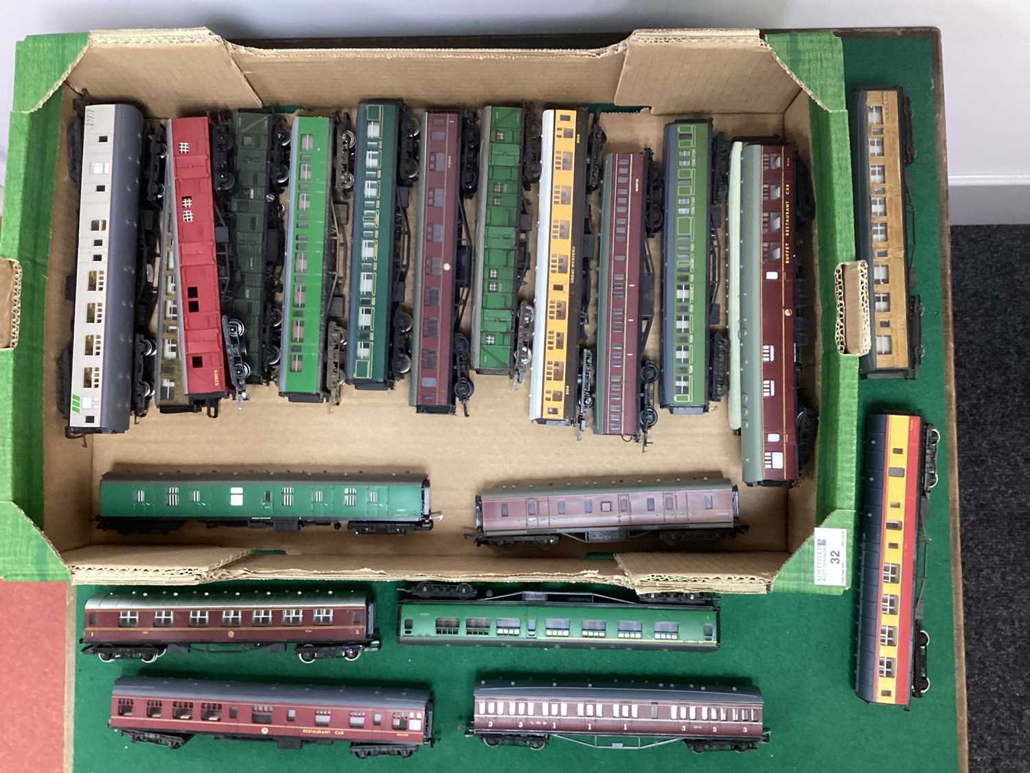 Approximately Twenty Two OO Gauge British Outline Coaches by Lima, Bachmann, Hornby and other,