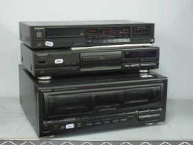 Technics CD Players, three to include a SL-MC400 cd changer, an SL-PG390, and a SL-P310, (all