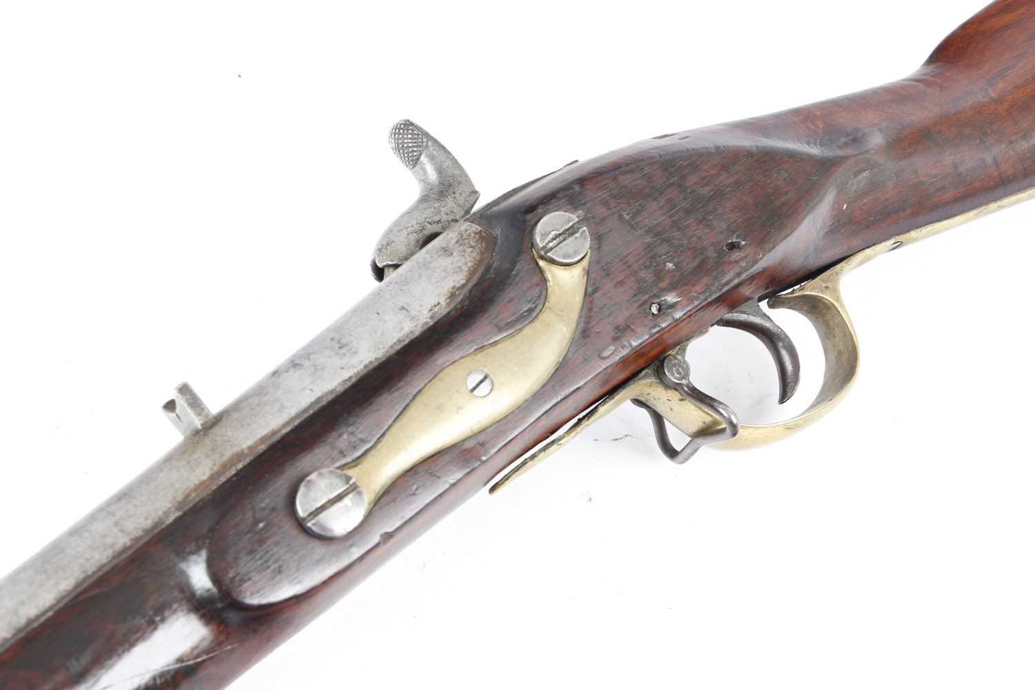 (S58) 10 bore Indian Pattern (?) Percussion Service Musket, 40 ins ...