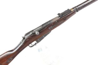 A Deactivated 7.62mm Moisin Nagant, in full military specification, no. BE837 - EU De-Activation