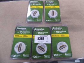 +VAT 5 Tins (100 each) of Remington No.10 black powder percussion caps