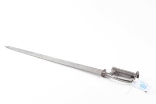 East India Co. socket sword bayonet, the spine of the blade marked Deakin
