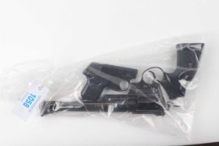 6mm blank Perfecta Mod S starting pistol together with a Kokusai Sangyo percission cap firing gun